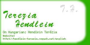 terezia hendlein business card
